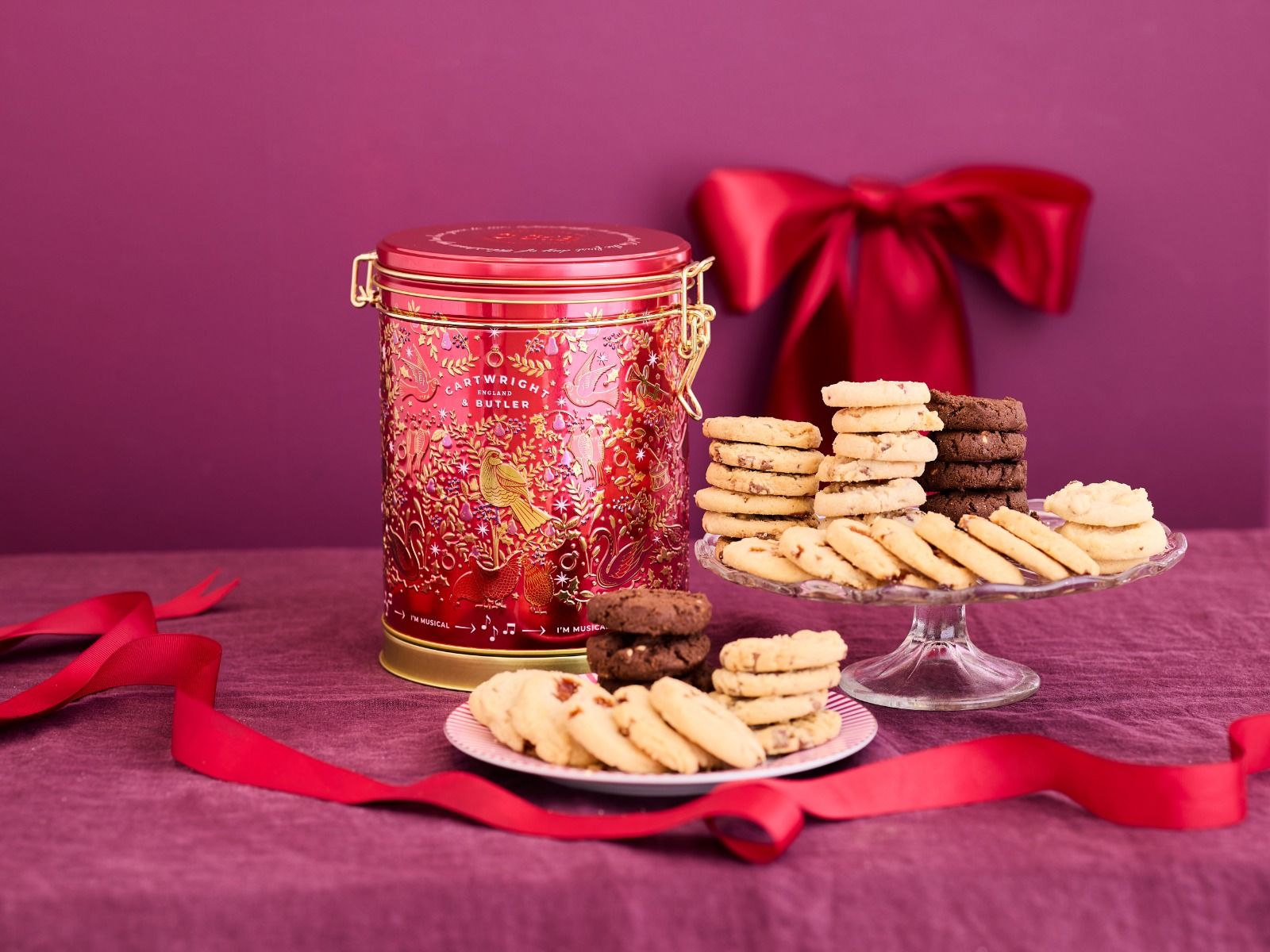 12 Days of Christmas - Biscuits in Musical Barrel Tin