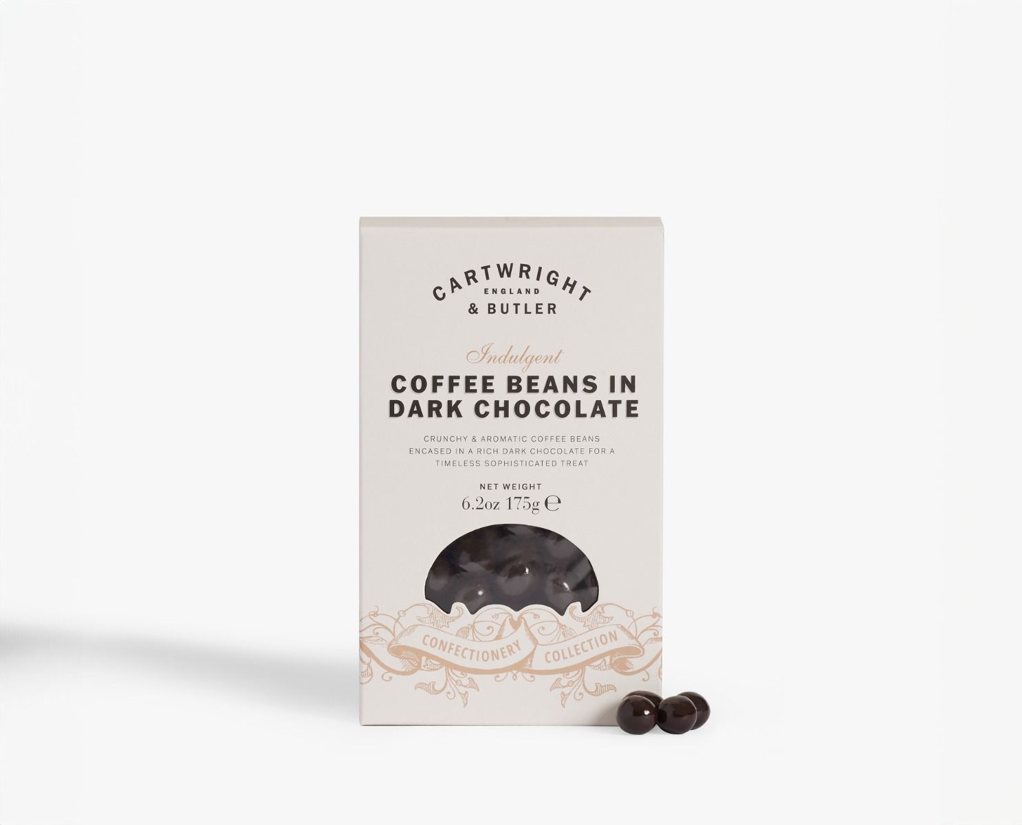 Coffee Beans in Dark Chocolate in carton