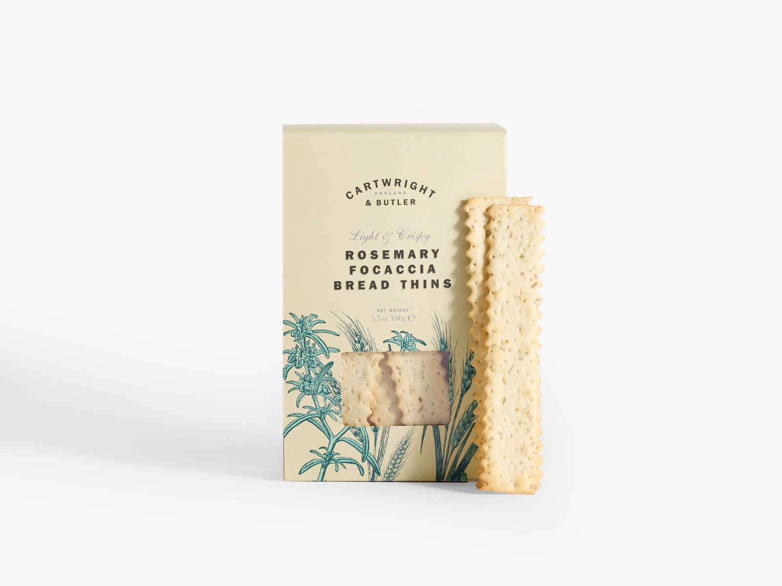 Rosemary Focaccia Bread Thins