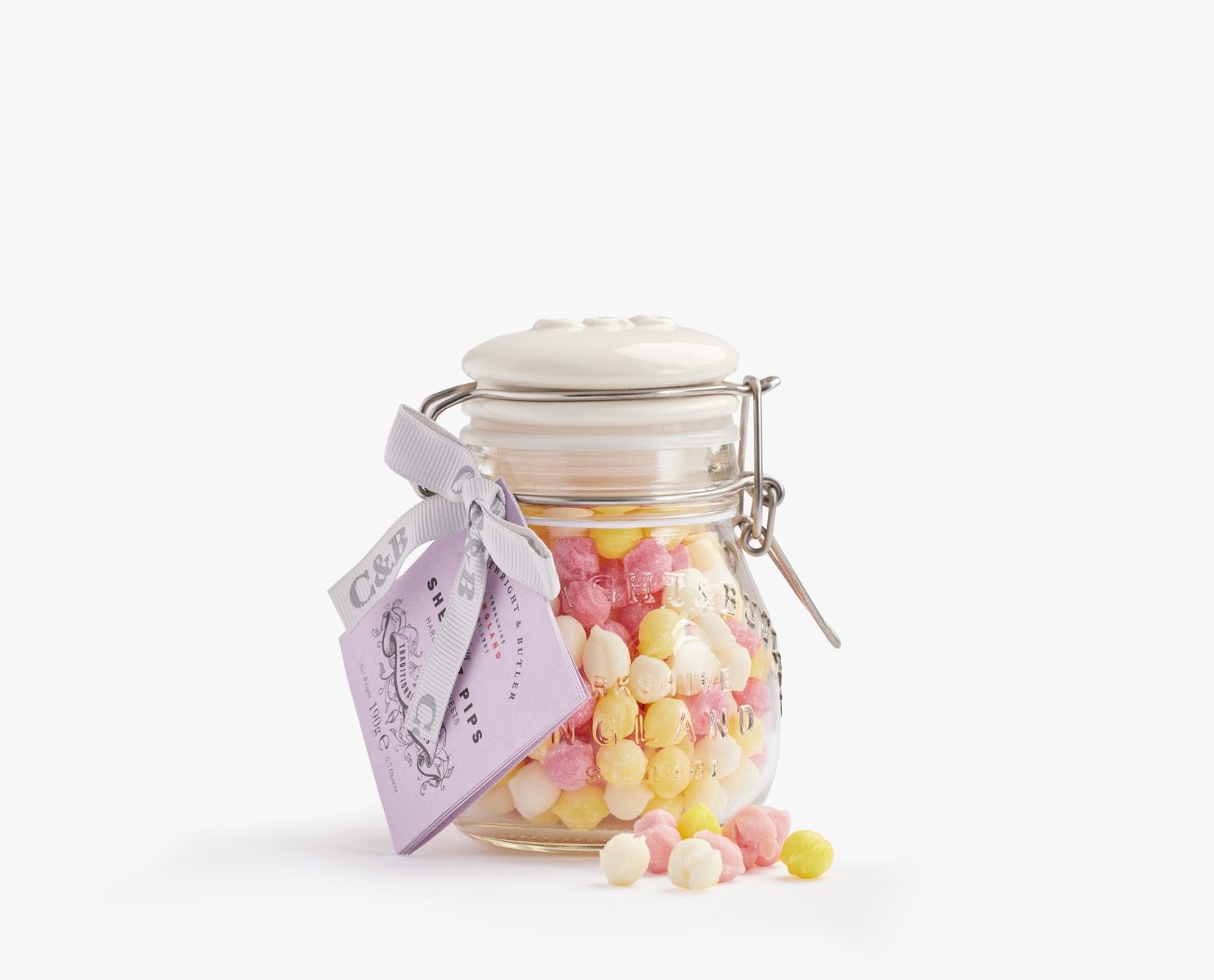 Sherbet Pips Sweets in jar