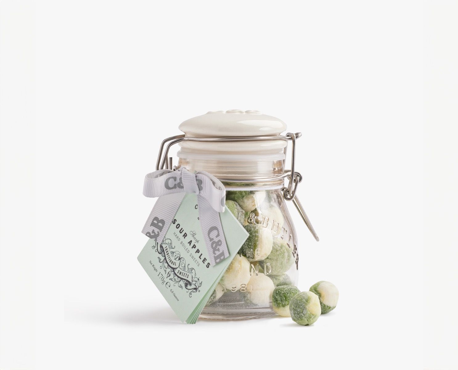 Sour Apple Sweets in Jar