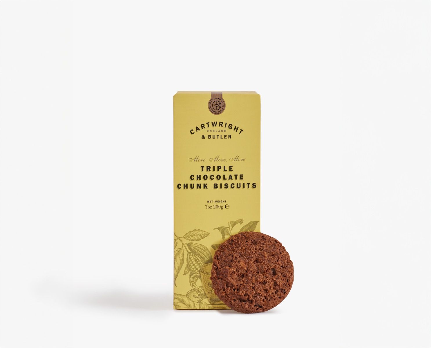 Triple Chocolate Chunk Biscuits in Carton