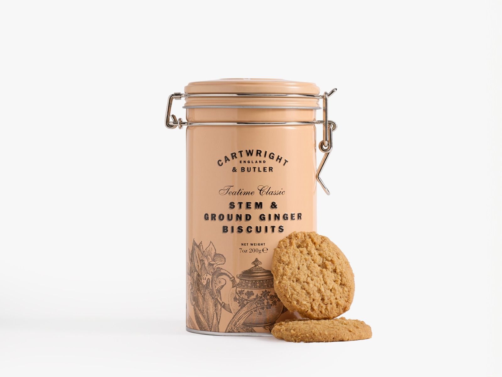 Stem & Ground Ginger Biscuits in Tin