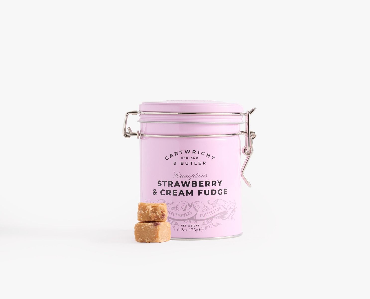 Strawberry & Clotted Cream Fudge in Tin